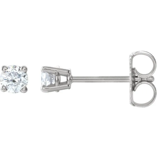 0.36 CTW Classic Diamond Stud Earrings