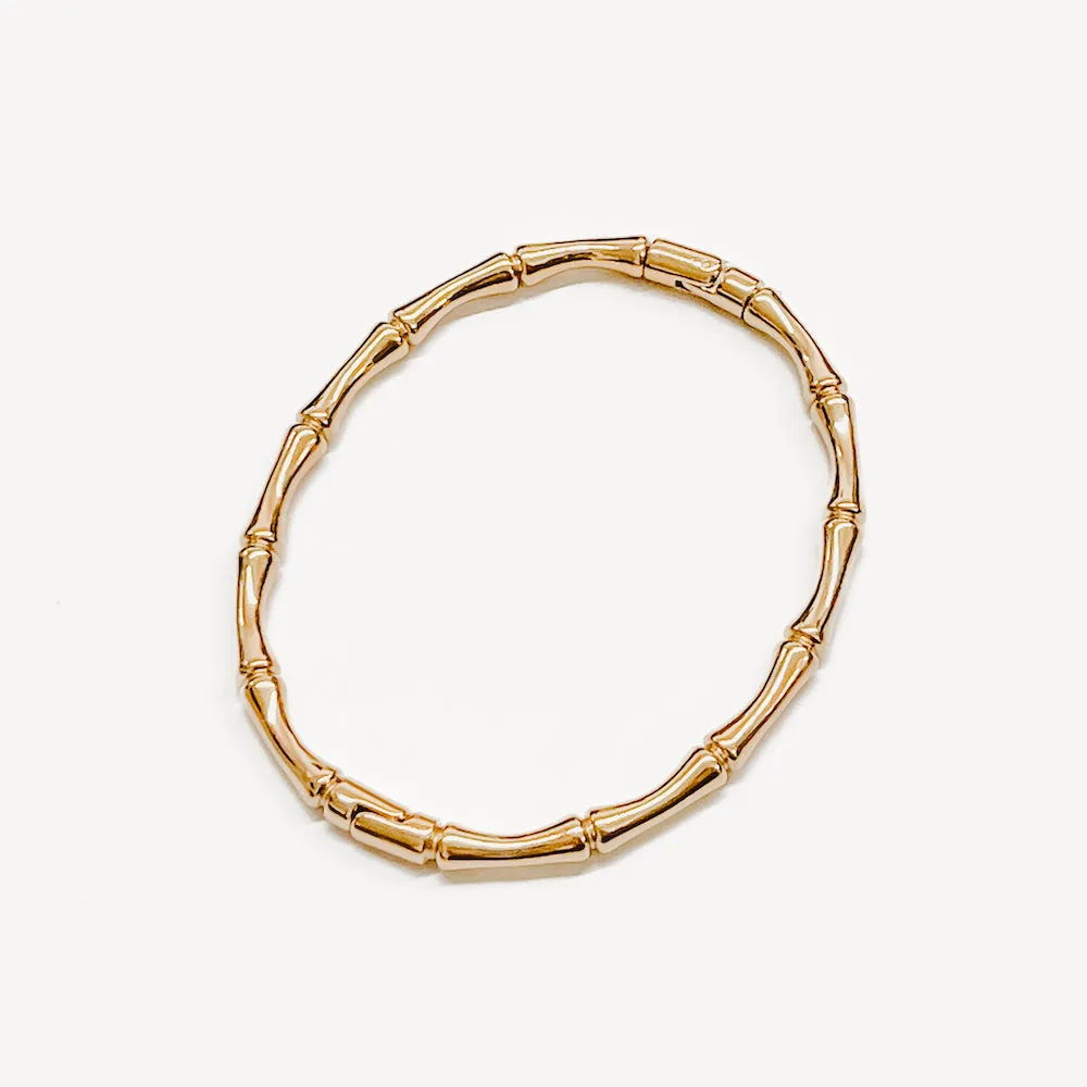 Bamboo Bangles Gold Bracelet **WATERPROOF**