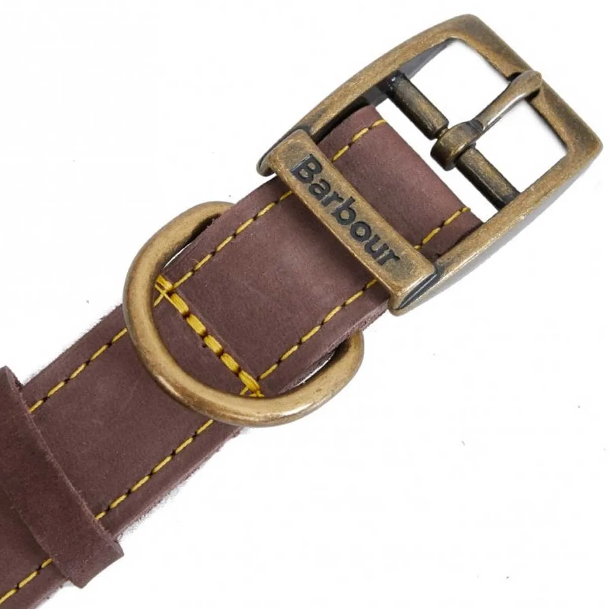 BARBOUR Leather Dog Collar - Brown