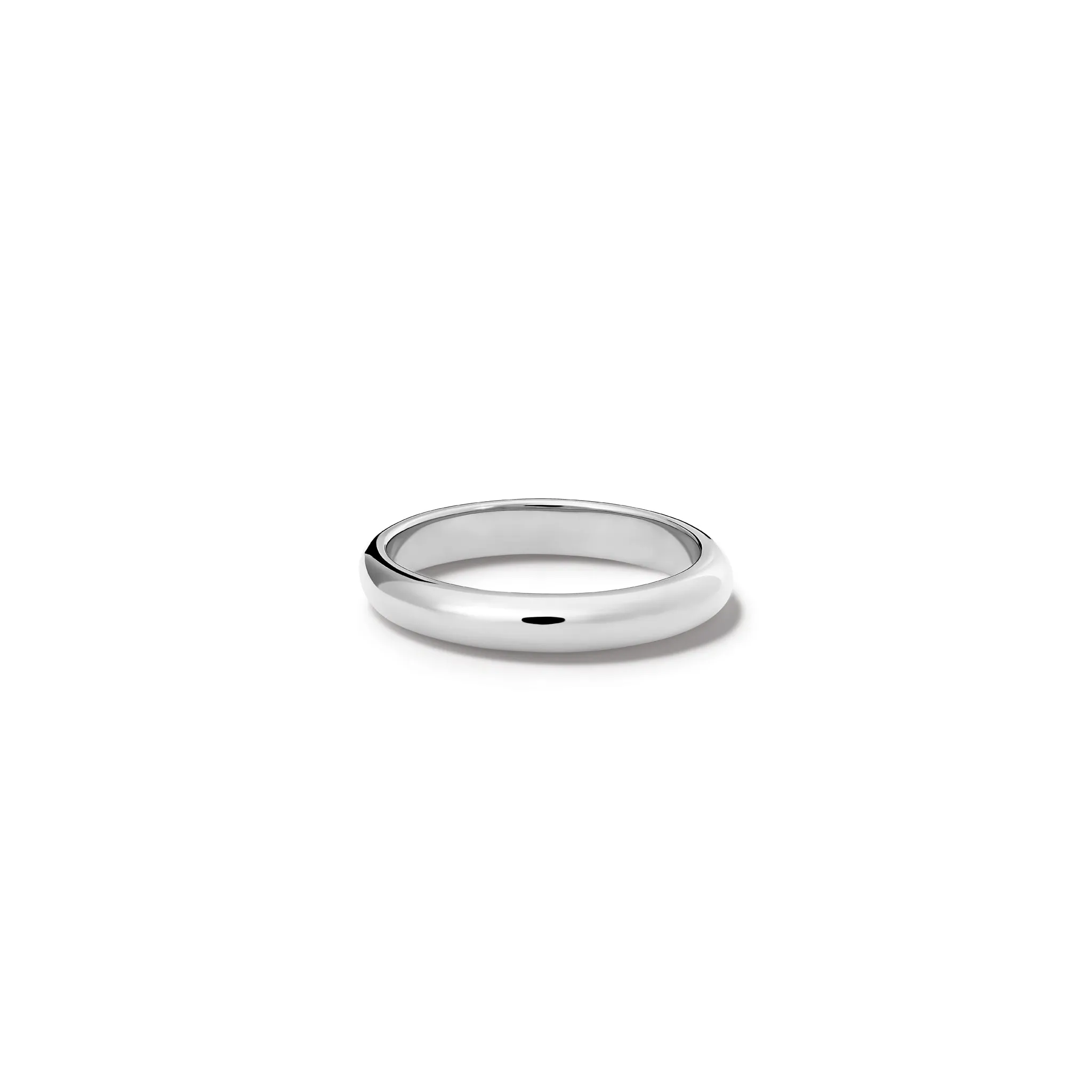 Barrel 3mm Wedding Band Silver