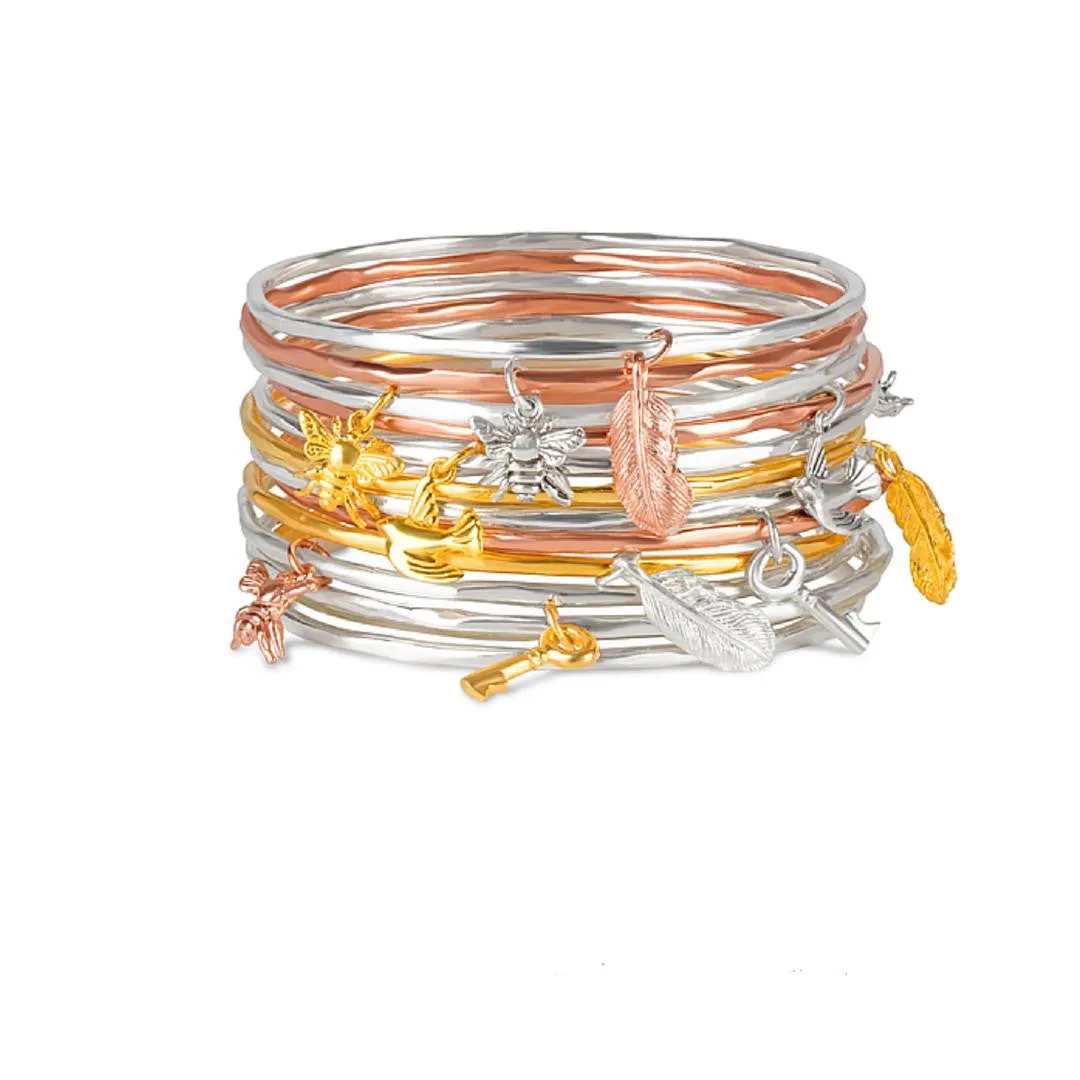 Bee Bangle | Silver - Gold