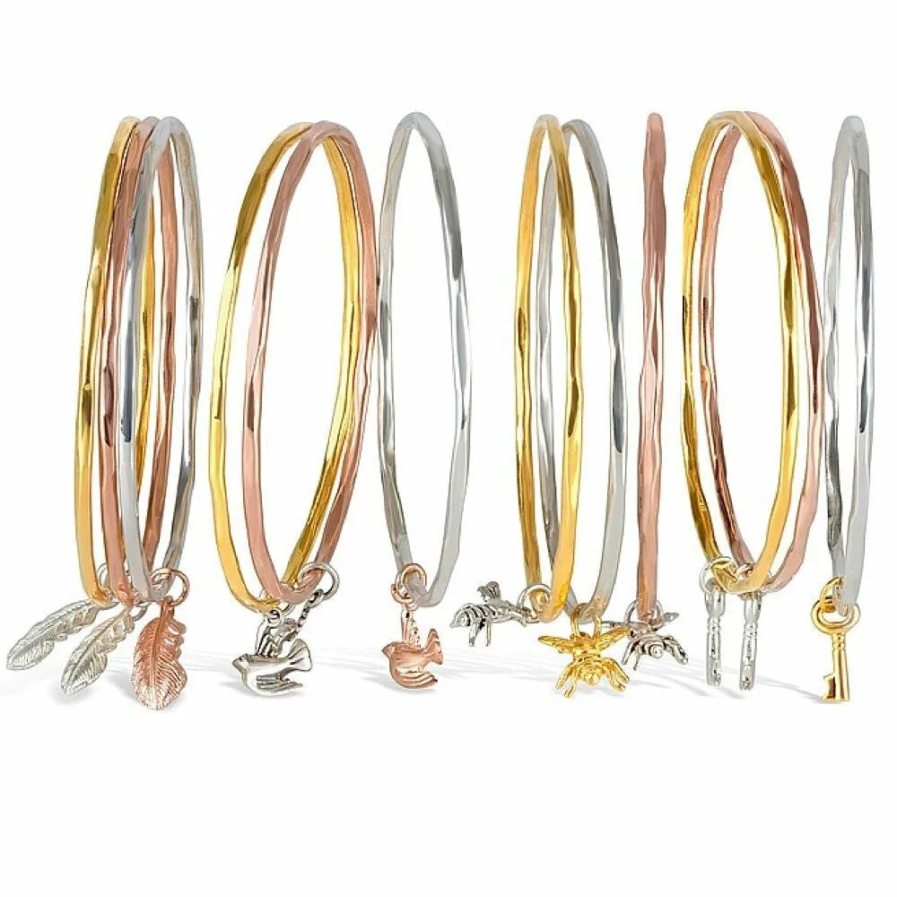 Bee Bangle | Silver - Gold