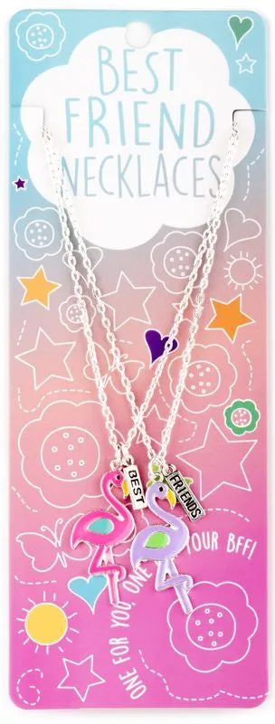 Best Friends Necklaces Flamingos