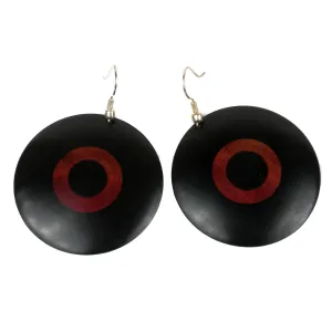 Blackwood with Rosewood Circles Earrings BaobArt