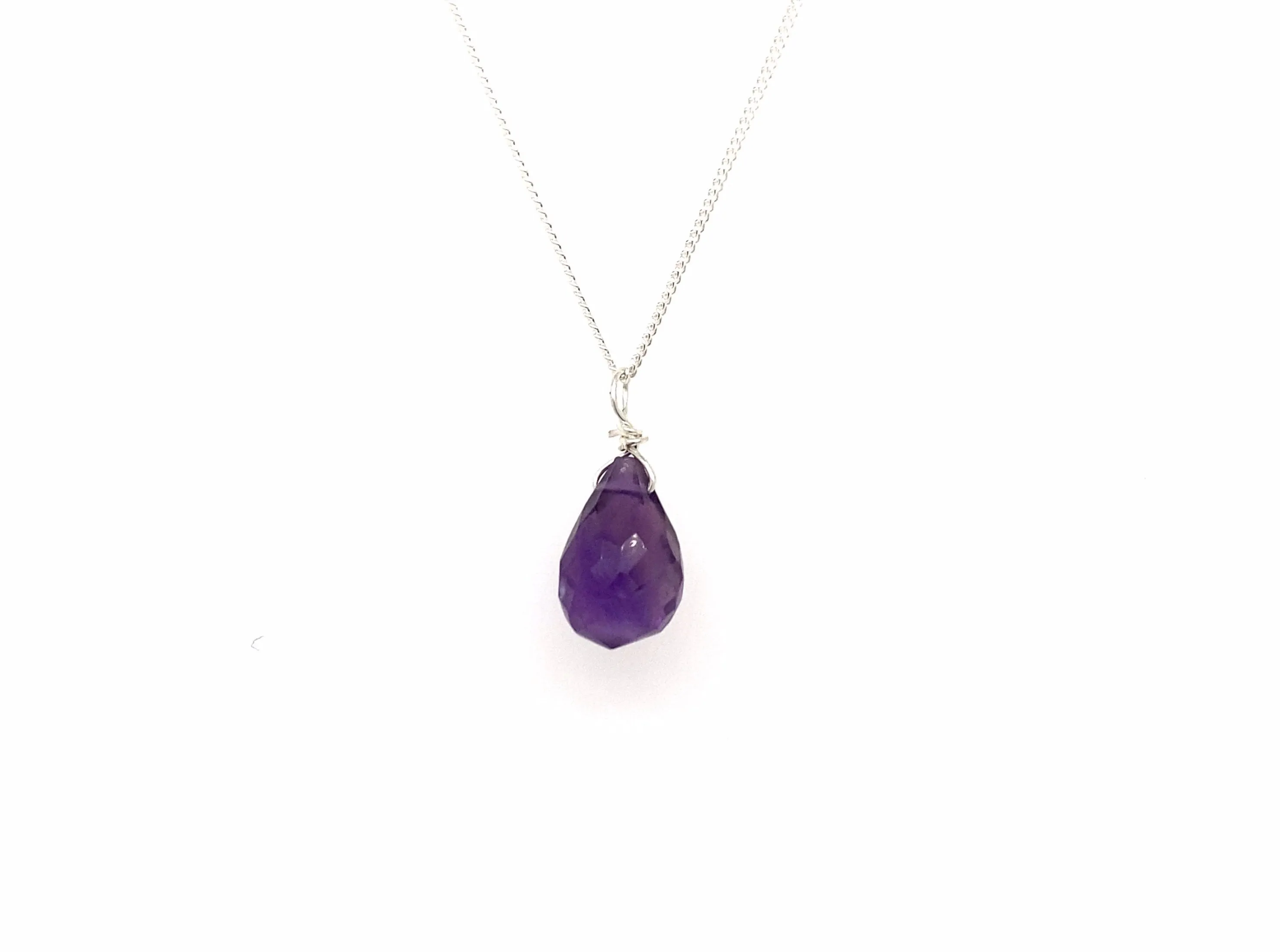 Bohemian Birthstone - February- Amethyst Necklace