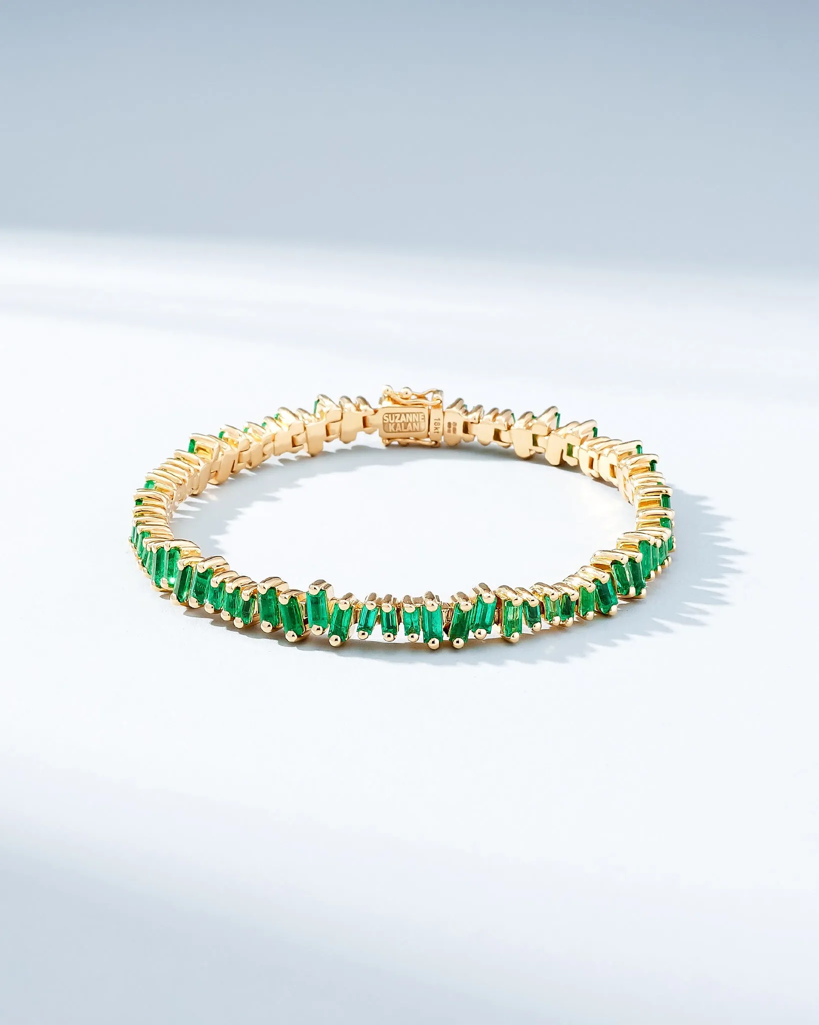 Bold Emerald Tennis Bracelet