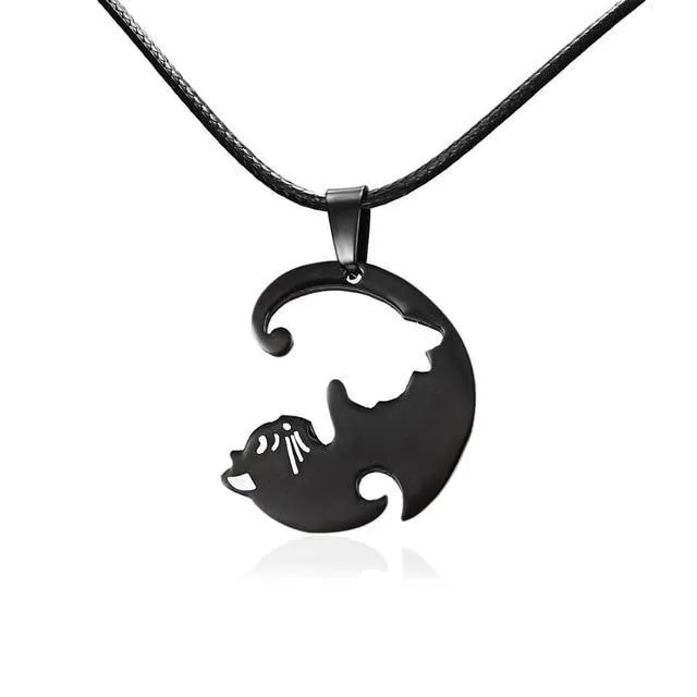 Cat Lovers Couple Necklaces