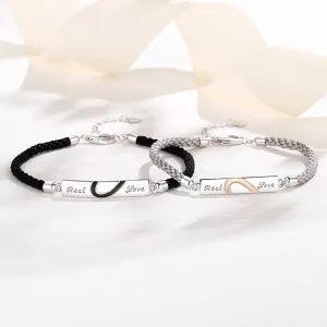 Custom Engraved Promise Bracelets for Couples