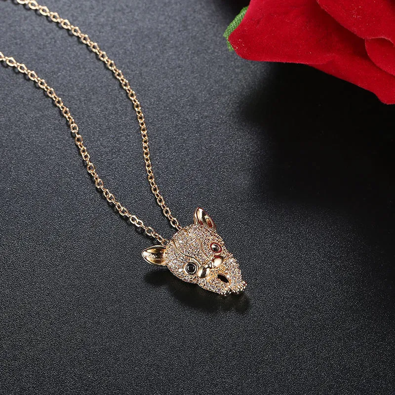 Cute Animal Koala Rhinestone Necklace