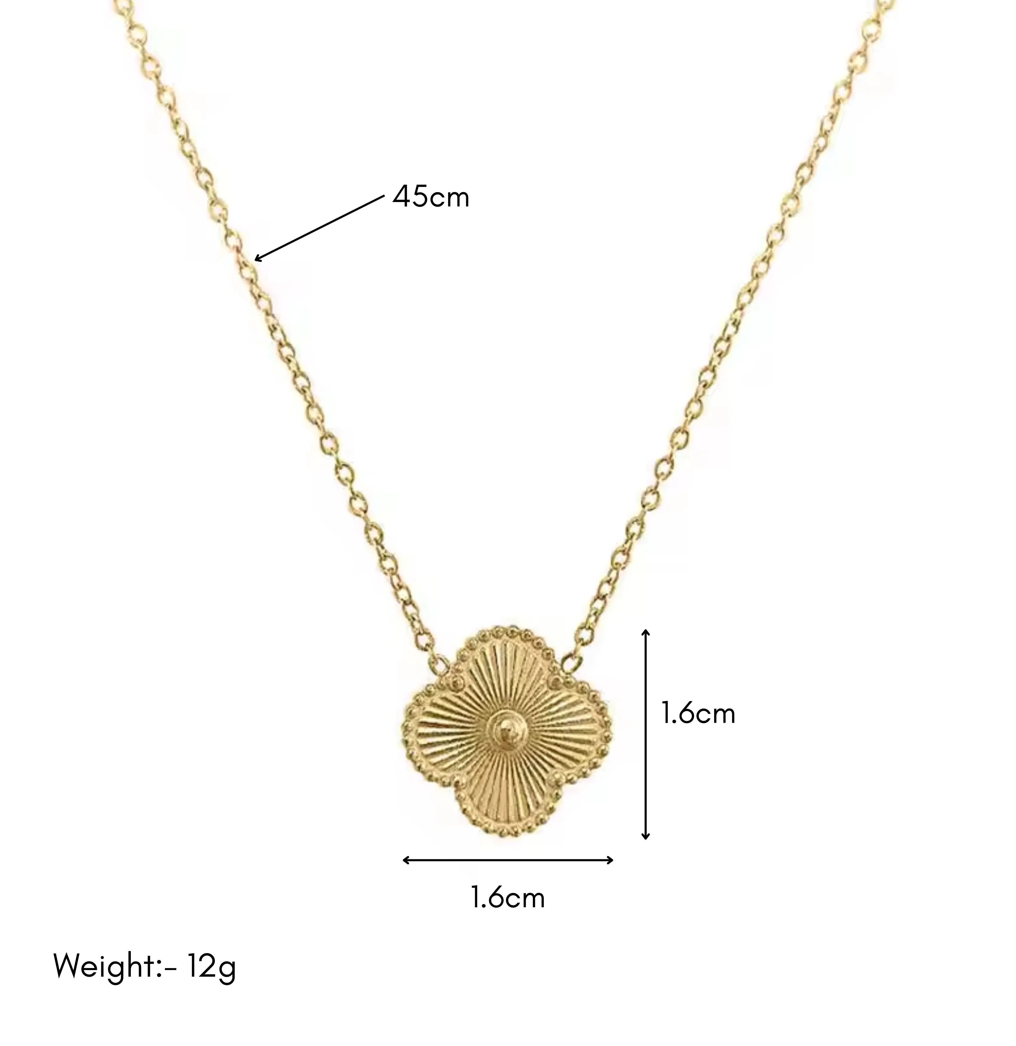 Cute clover necklace for women