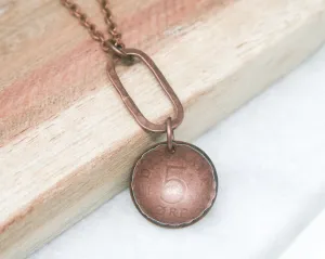 Denmark World Coin Pendant Necklace