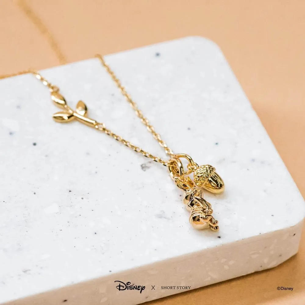 DISNEY X SHORT STORY NECKLACE PIGLET GOLD