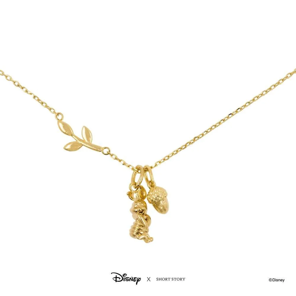 DISNEY X SHORT STORY NECKLACE PIGLET GOLD