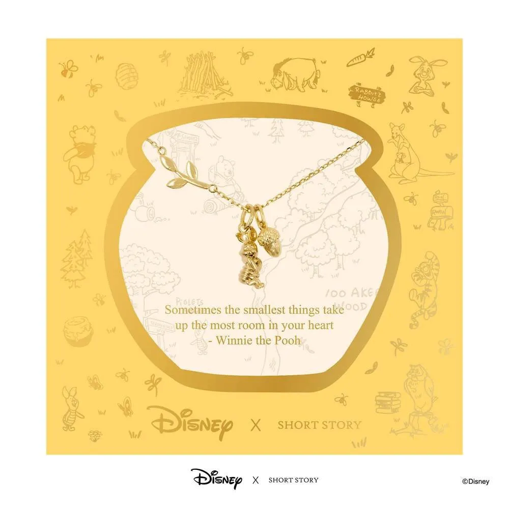 DISNEY X SHORT STORY NECKLACE PIGLET GOLD