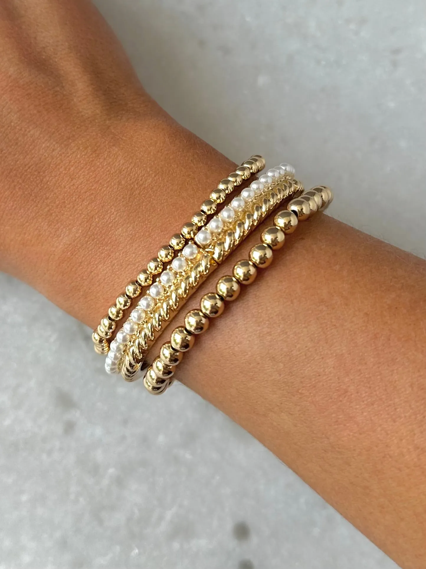 Emma Bracelet Set- Gold