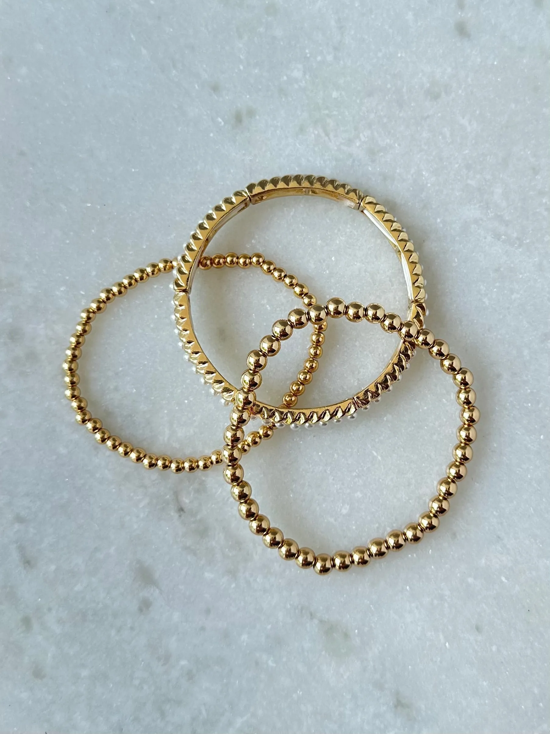 Emma Bracelet Set- Gold