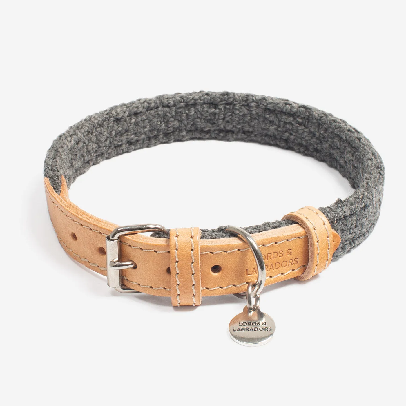 Essentials Herdwick Dog Collar in Graphite by Lords & Labradors