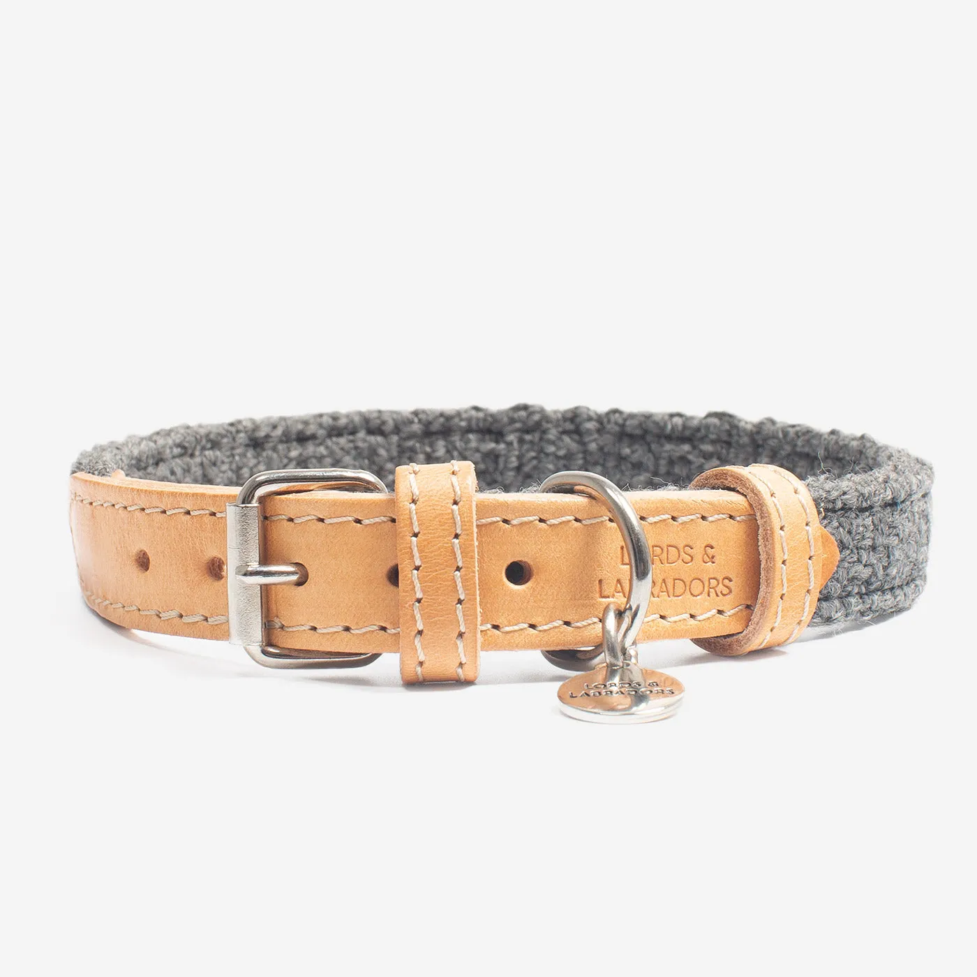 Essentials Herdwick Dog Collar in Graphite by Lords & Labradors