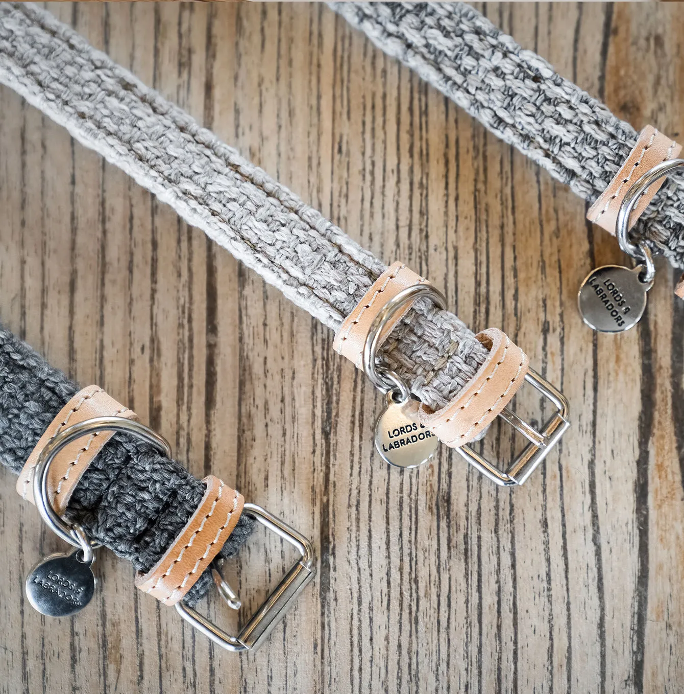 Essentials Herdwick Dog Collar in Graphite by Lords & Labradors