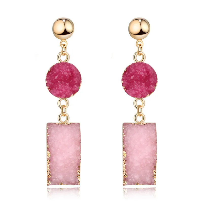 Fab and Stylish Resin Pink Earrings