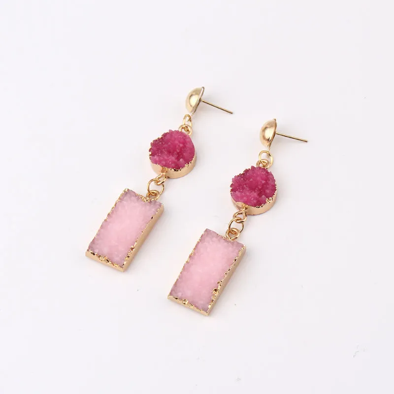 Fab and Stylish Resin Pink Earrings