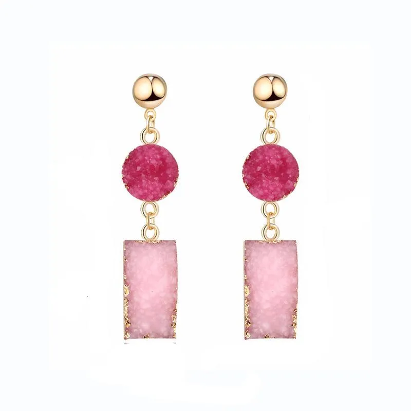 Fab and Stylish Resin Pink Earrings