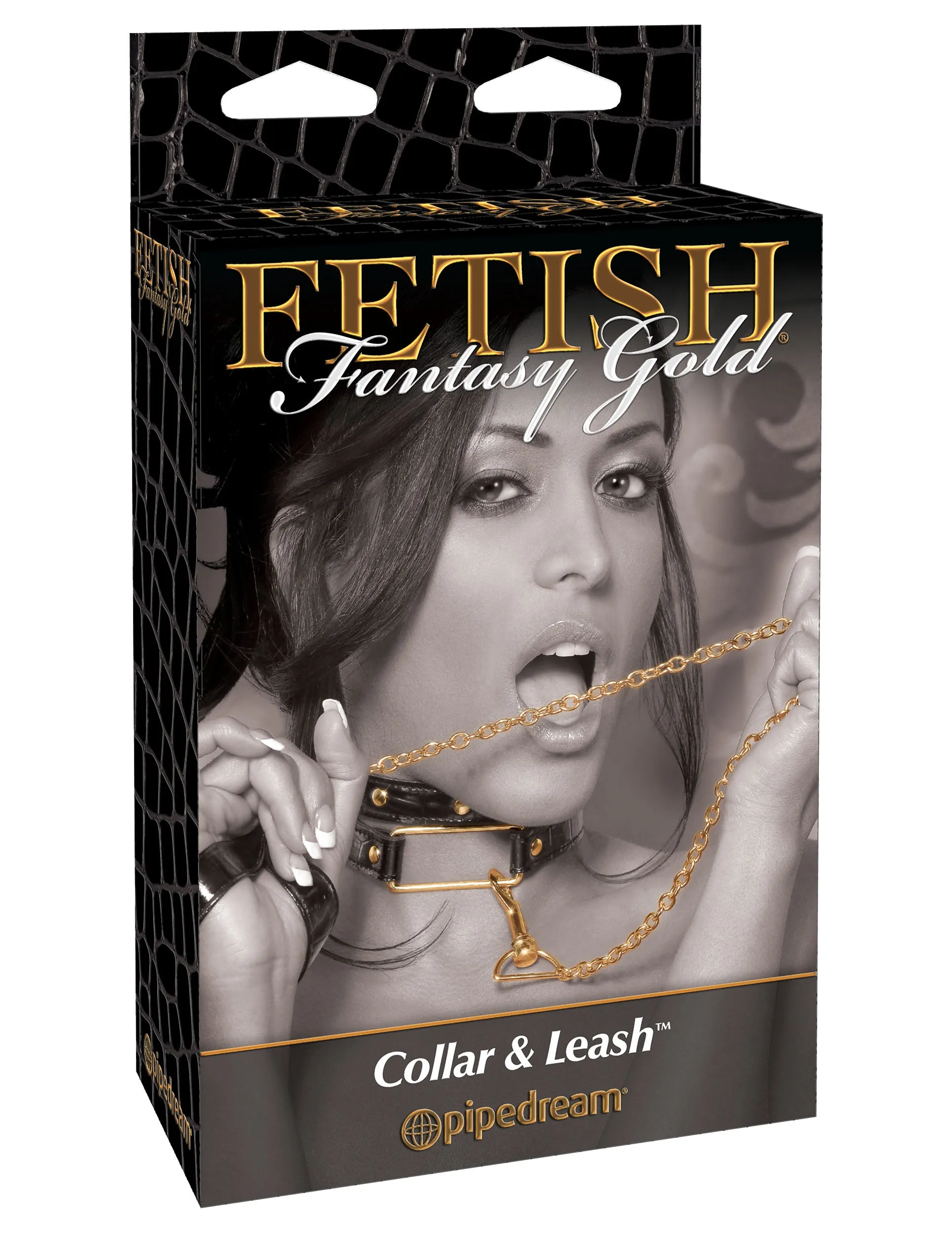 Fetish Fantasy Gold Collar & Leash