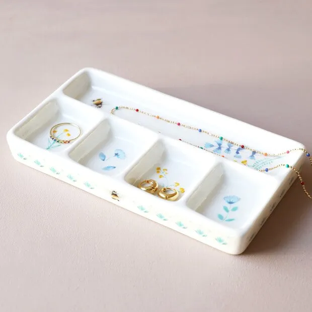 Floral Trinket Tray Dish