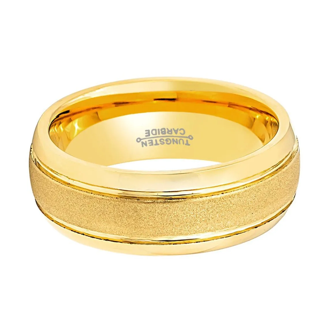 FRANCO | Tungsten Ring Yellow Gold