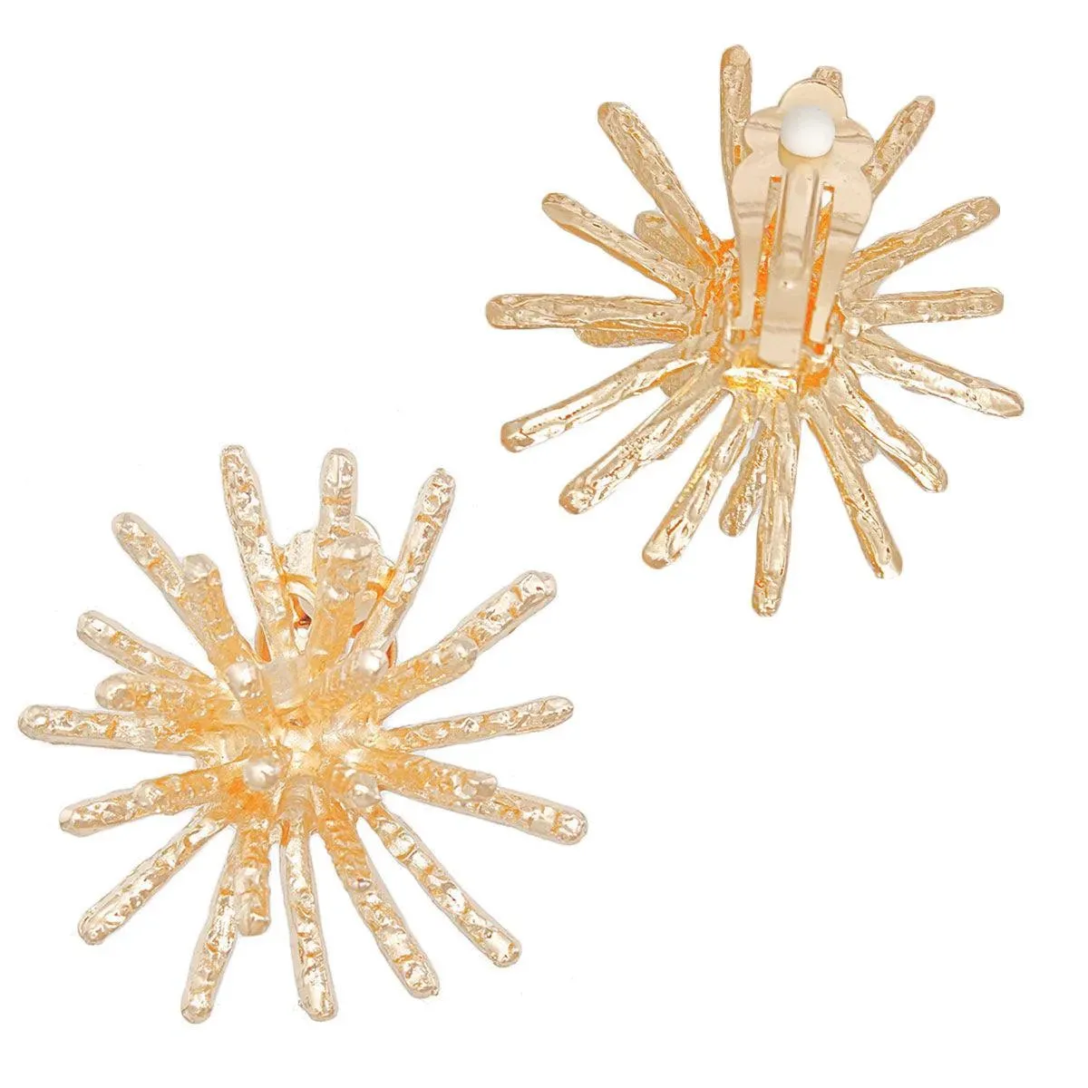 Get Stylish with Clip On Gold Spike Earrings for Women