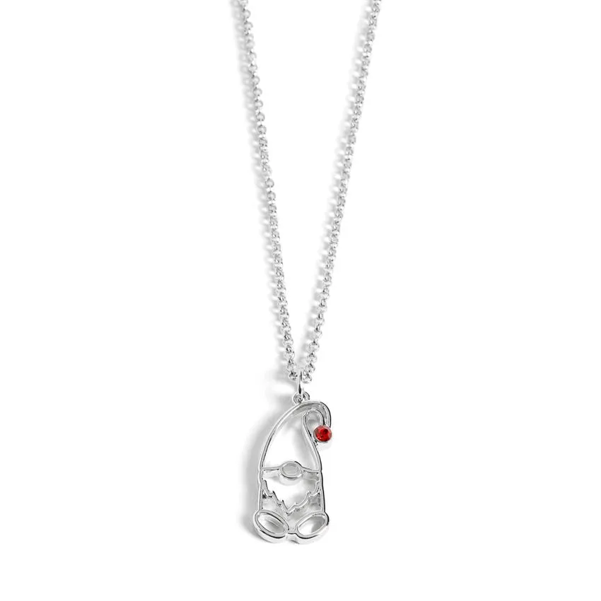 Gnome Necklace - Silver