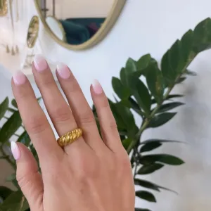 Gold Croissant Ring