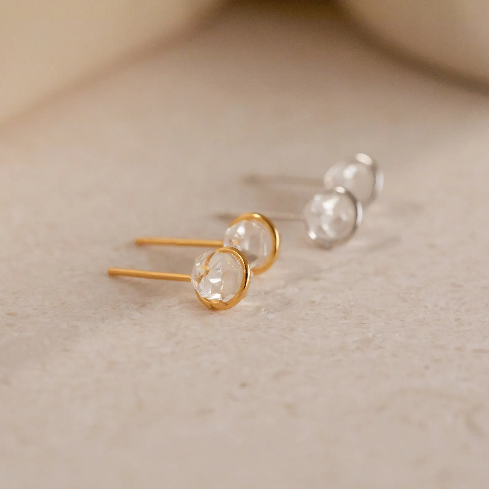 Herkimer Diamond Studs