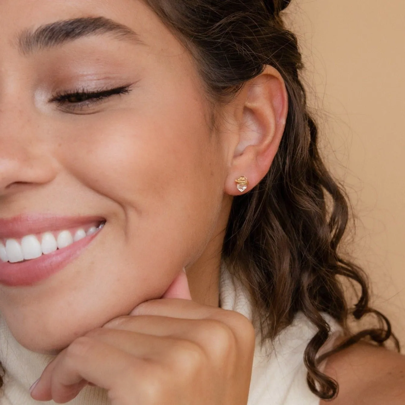 Herkimer Diamond Studs