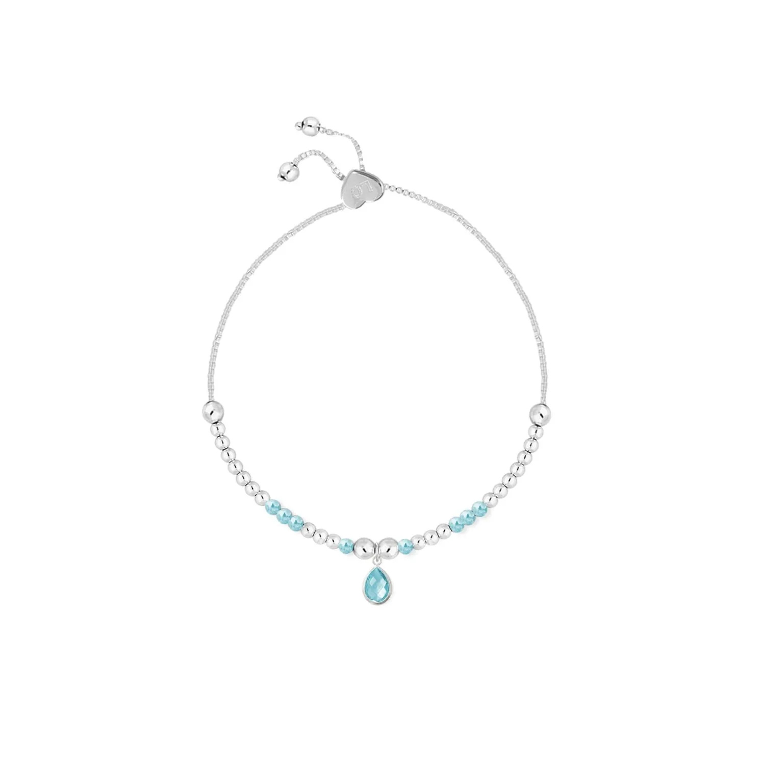 Life Charms March Birthstone Bracelet