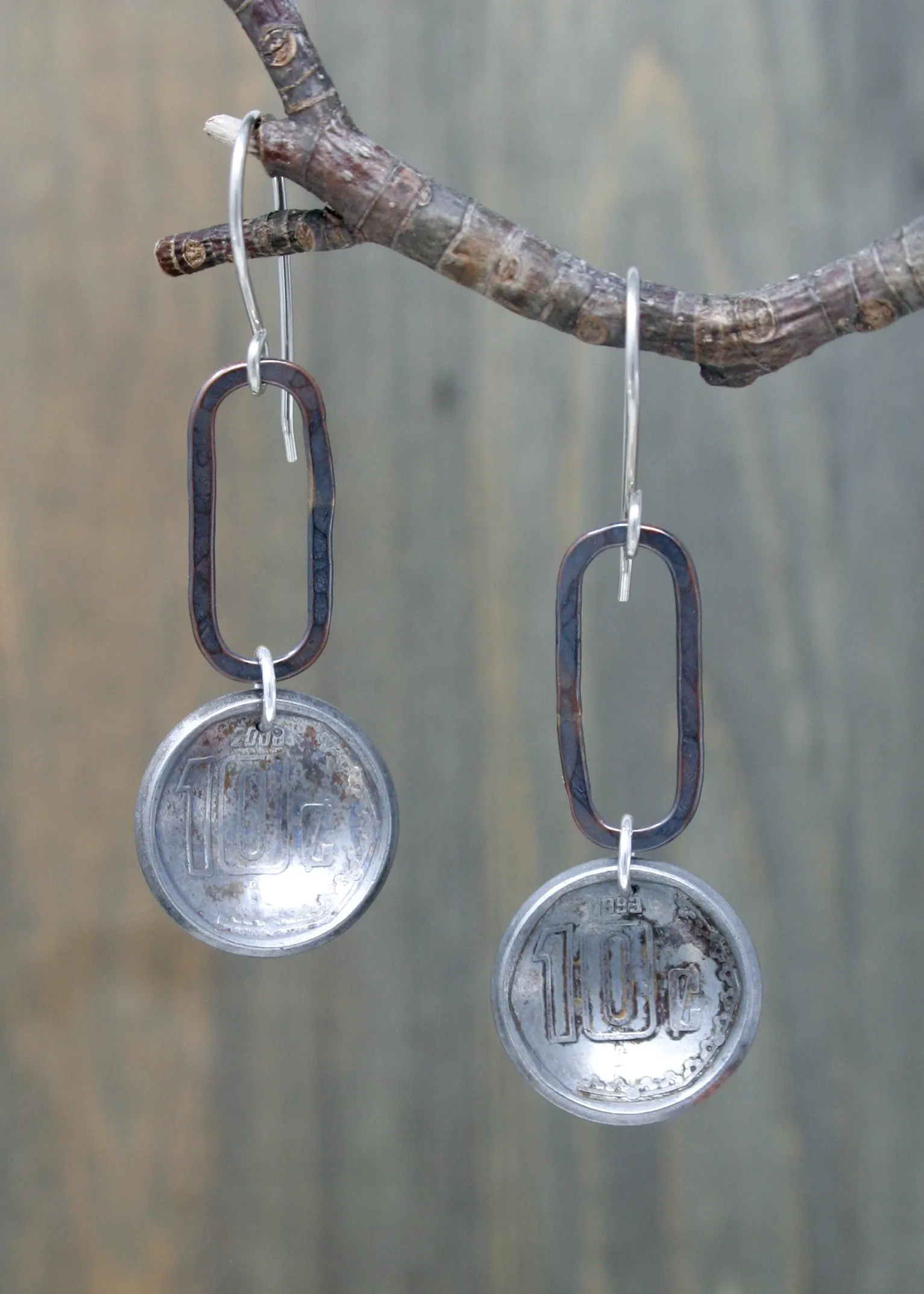 Mexico World Coin Earrings