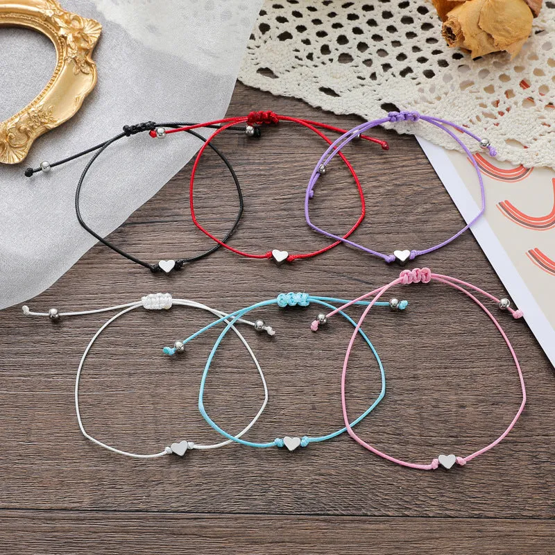 Personalized Fashion Heart-shaped Braided Bracelet