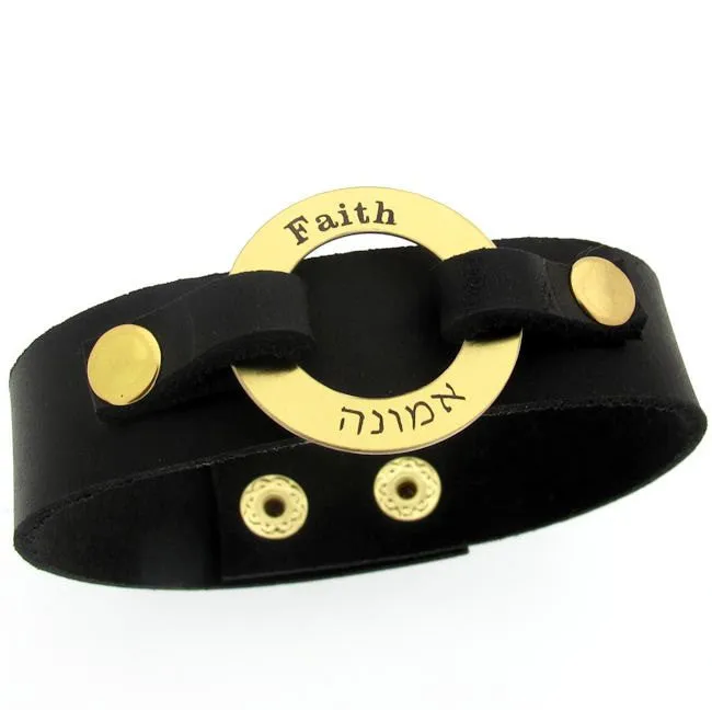 Personalized Leather Wristband for Men