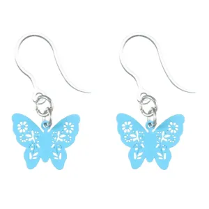 Petite Butterfly Dangles Hypoallergenic Earrings for Sensitive Ears Made with Plastic Posts