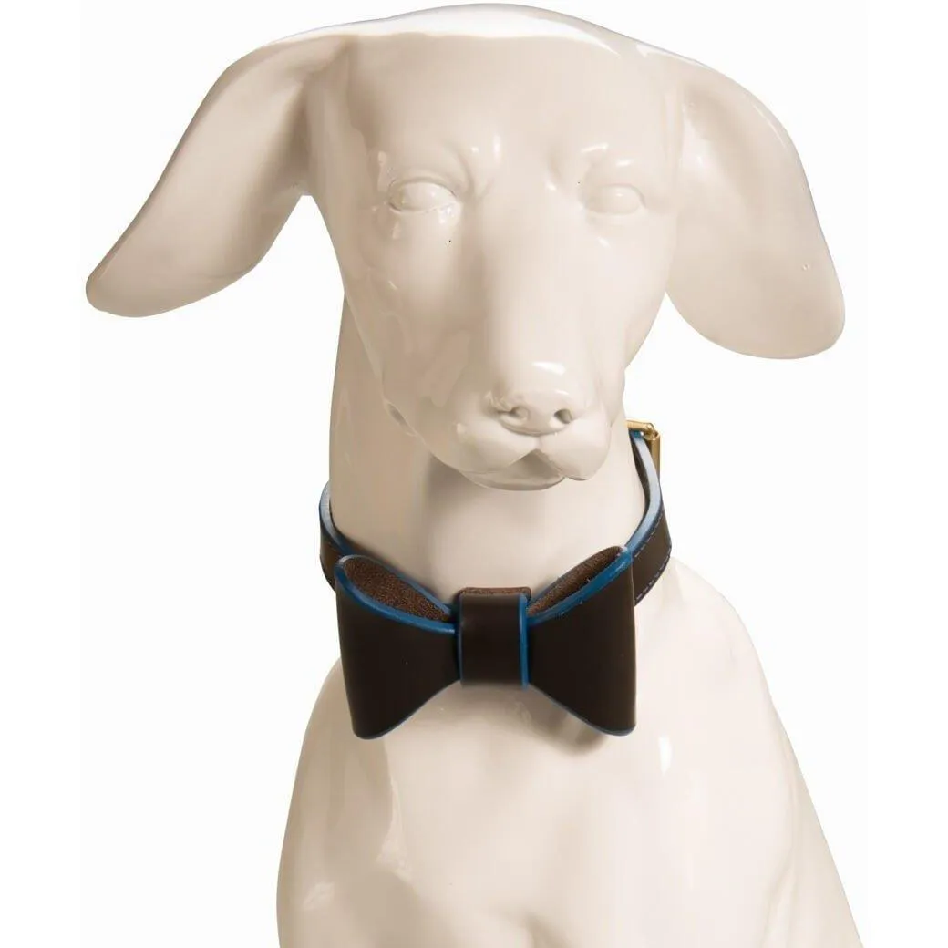 Pimlico Dog Bow Tie by Baker & Bray - Black/Blue