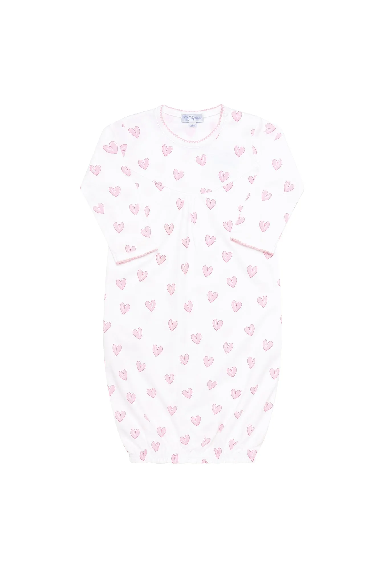 Pink Heart Print Gown 