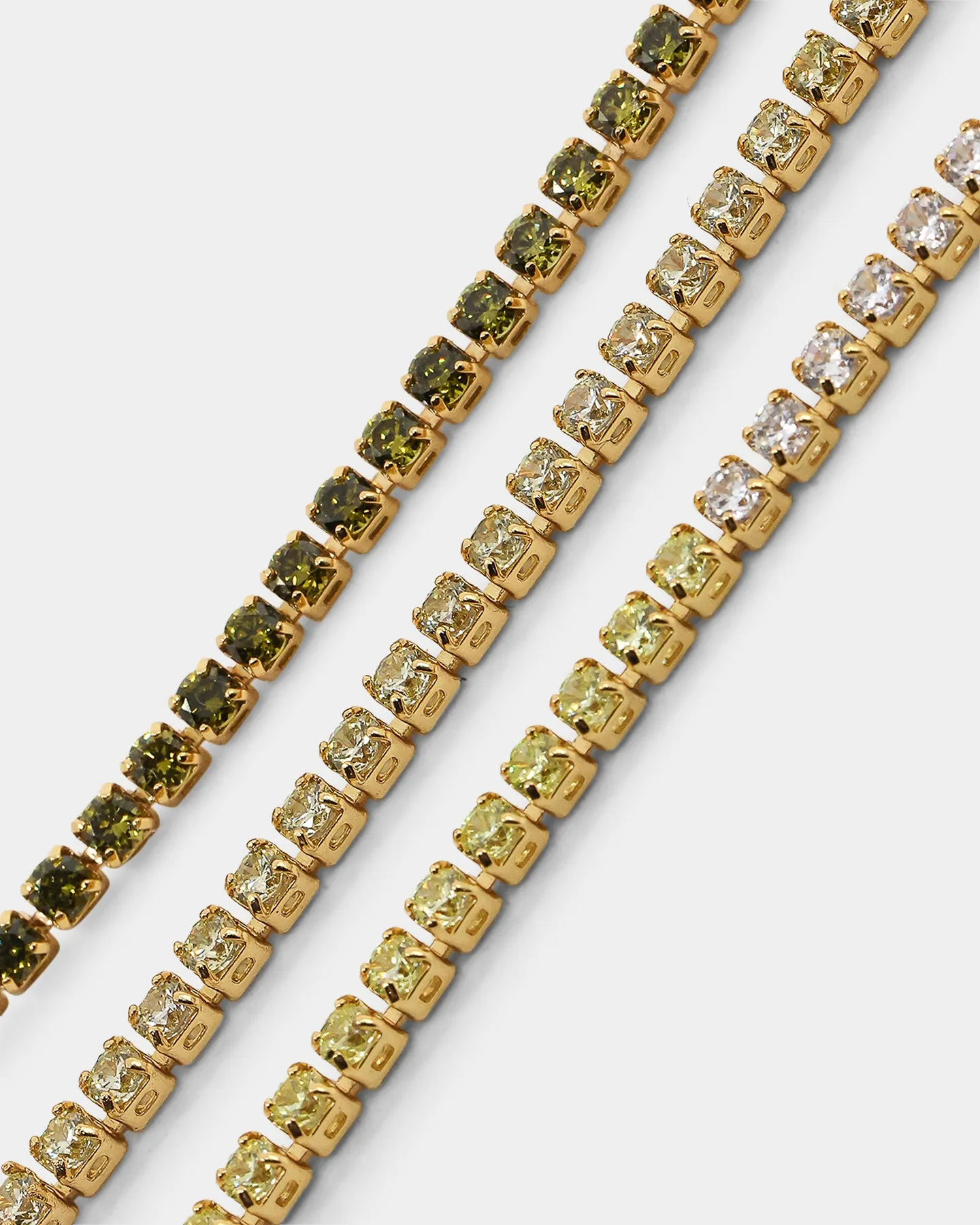 Raising Hell Lizzie Micro Choker Set Gold/Green/Blue