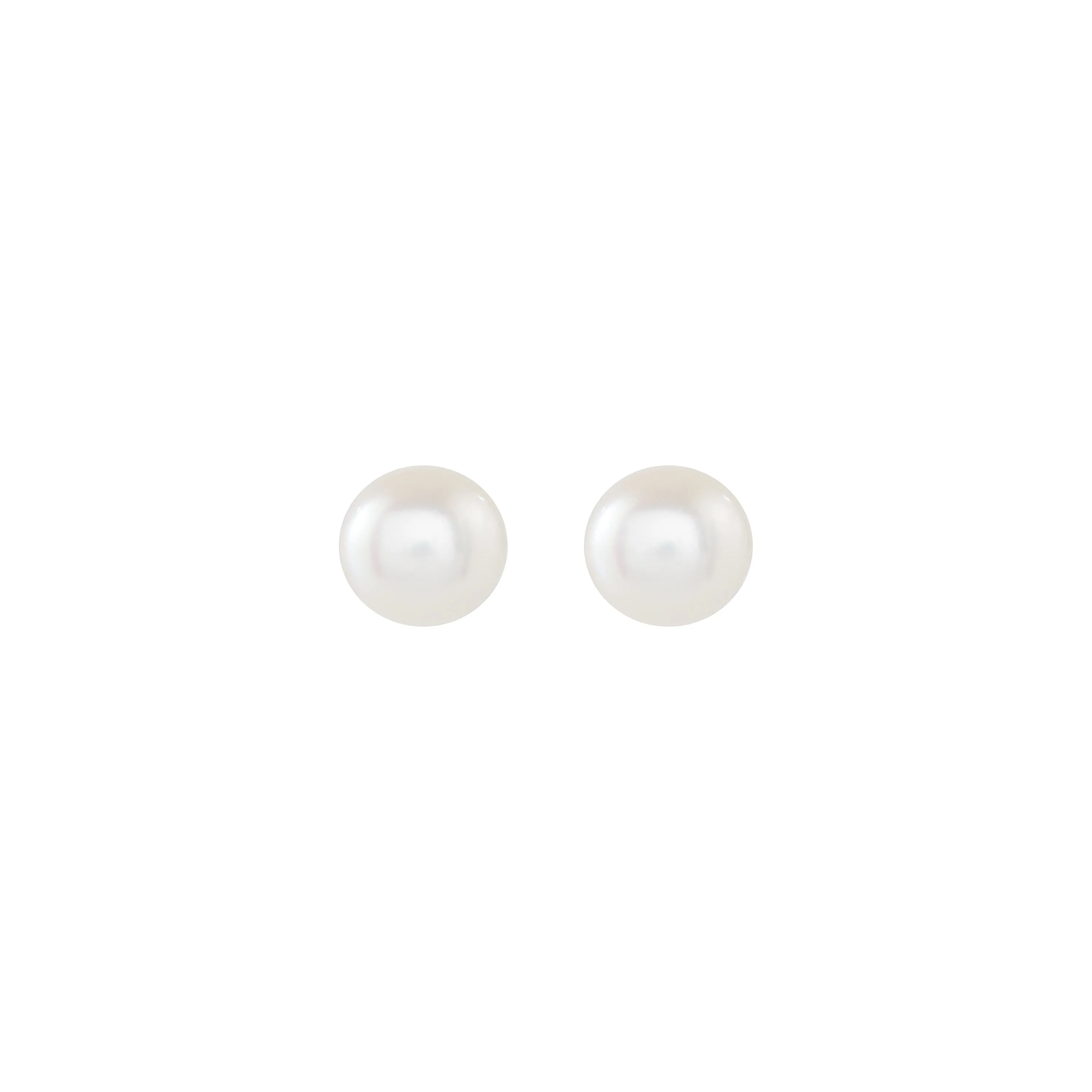 Silver Mini Pearl Stud Earrings