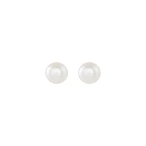 Silver Mini Pearl Stud Earrings