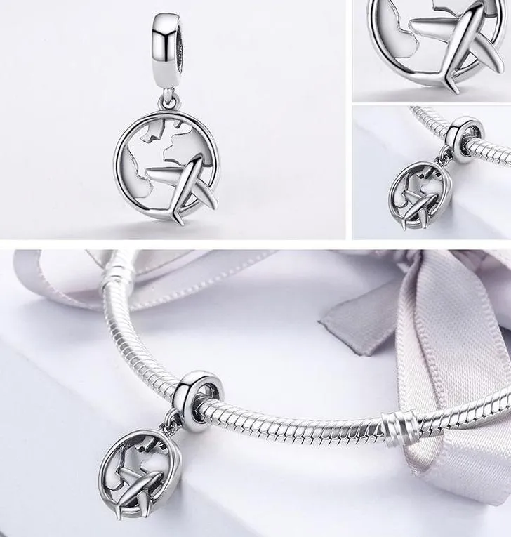 Silver The Dream Of Traveling Dangle Beads Fit Original Charm