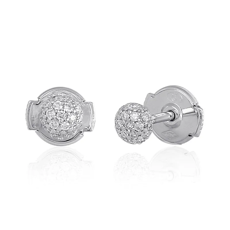 Smal Pave diamondstuds