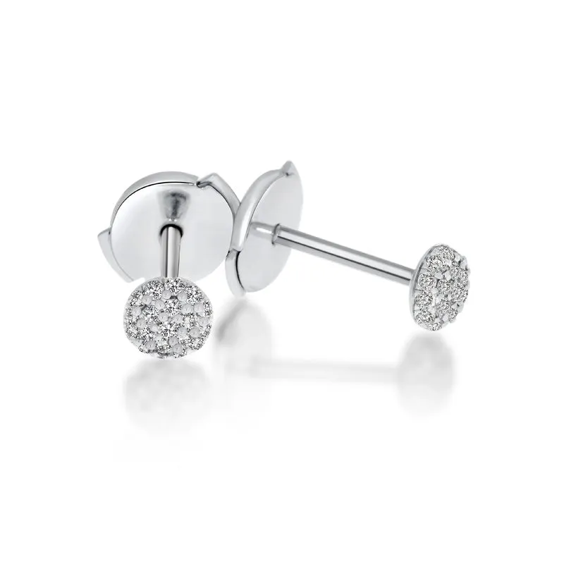 Smal Pave diamondstuds