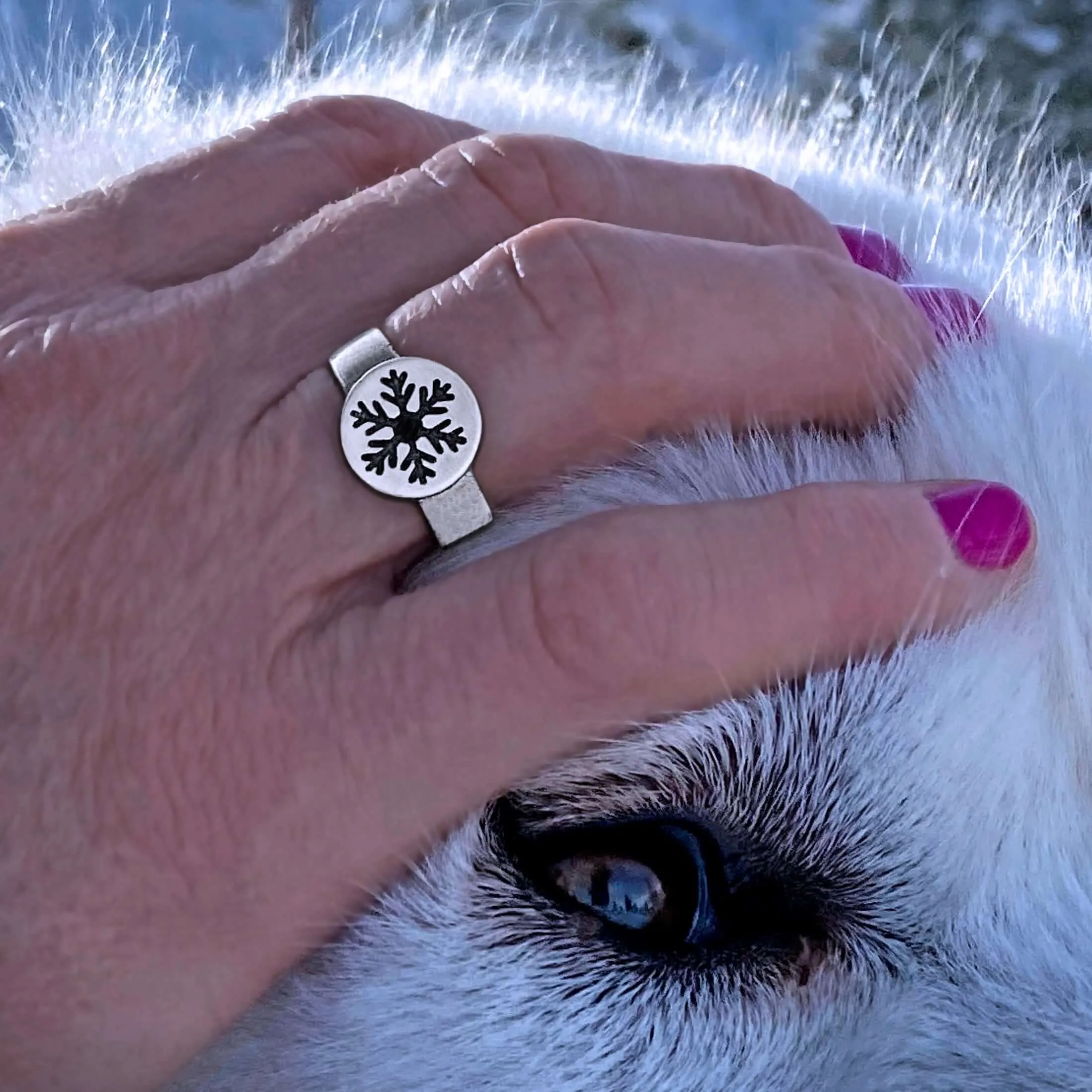 Snowflake Adjustable Ring