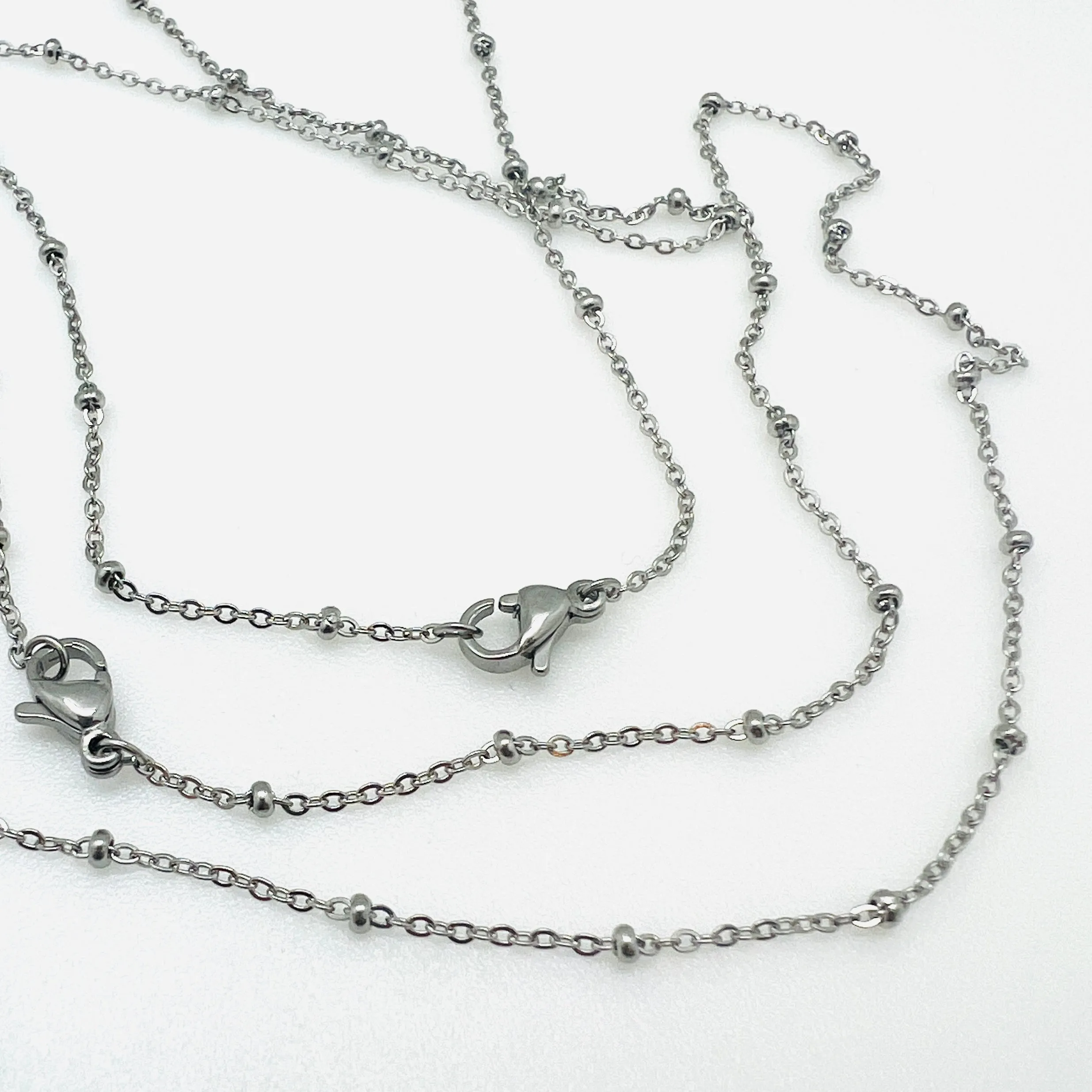 Stainless Satellite Chain 17.5 Necklace