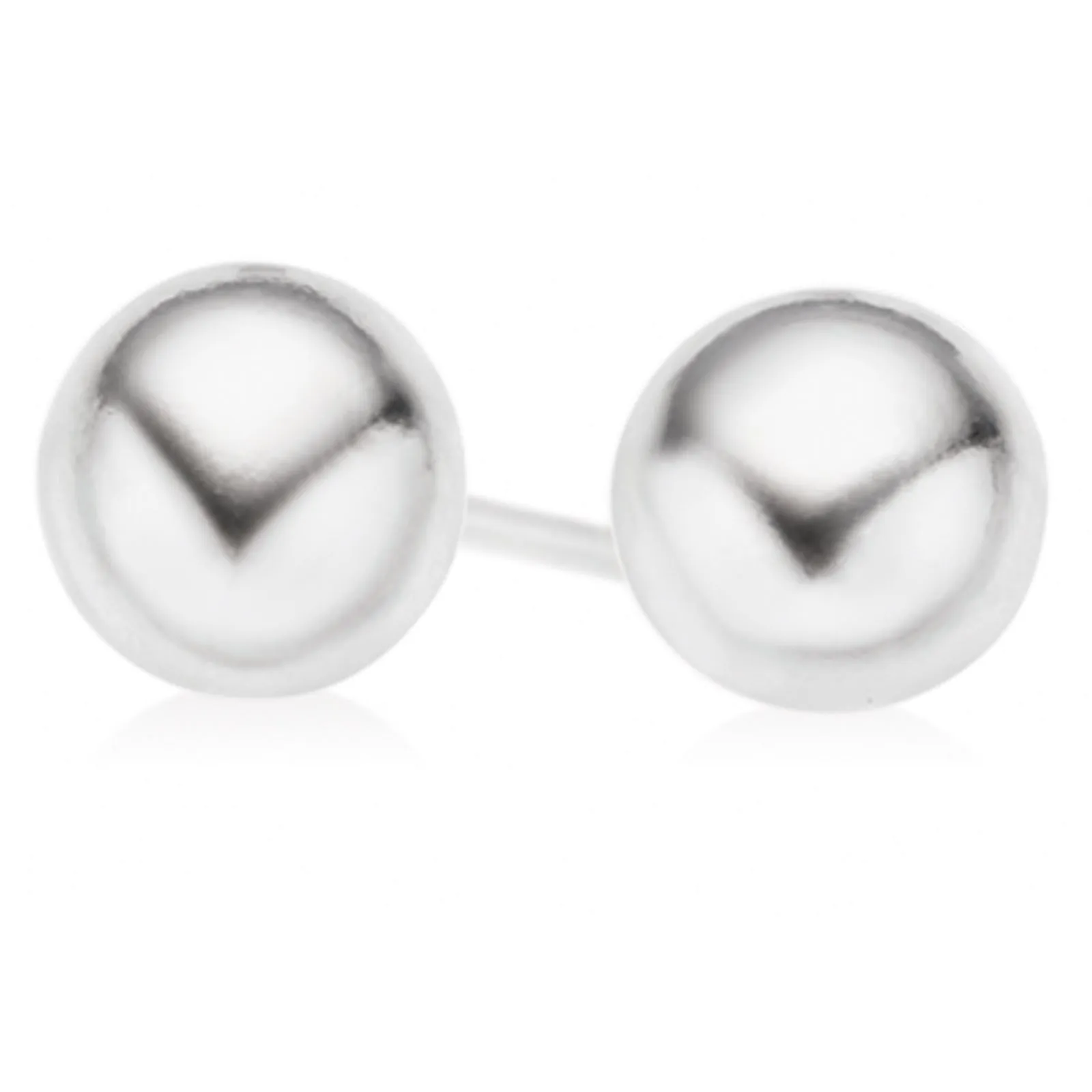 Sterling Silver 6mm Ball Stud Earrings